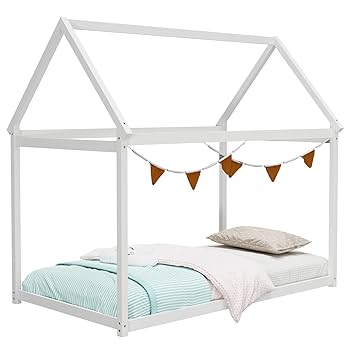 Amazon.com: Giantex Twin House Bed, Wood Montessori Bed